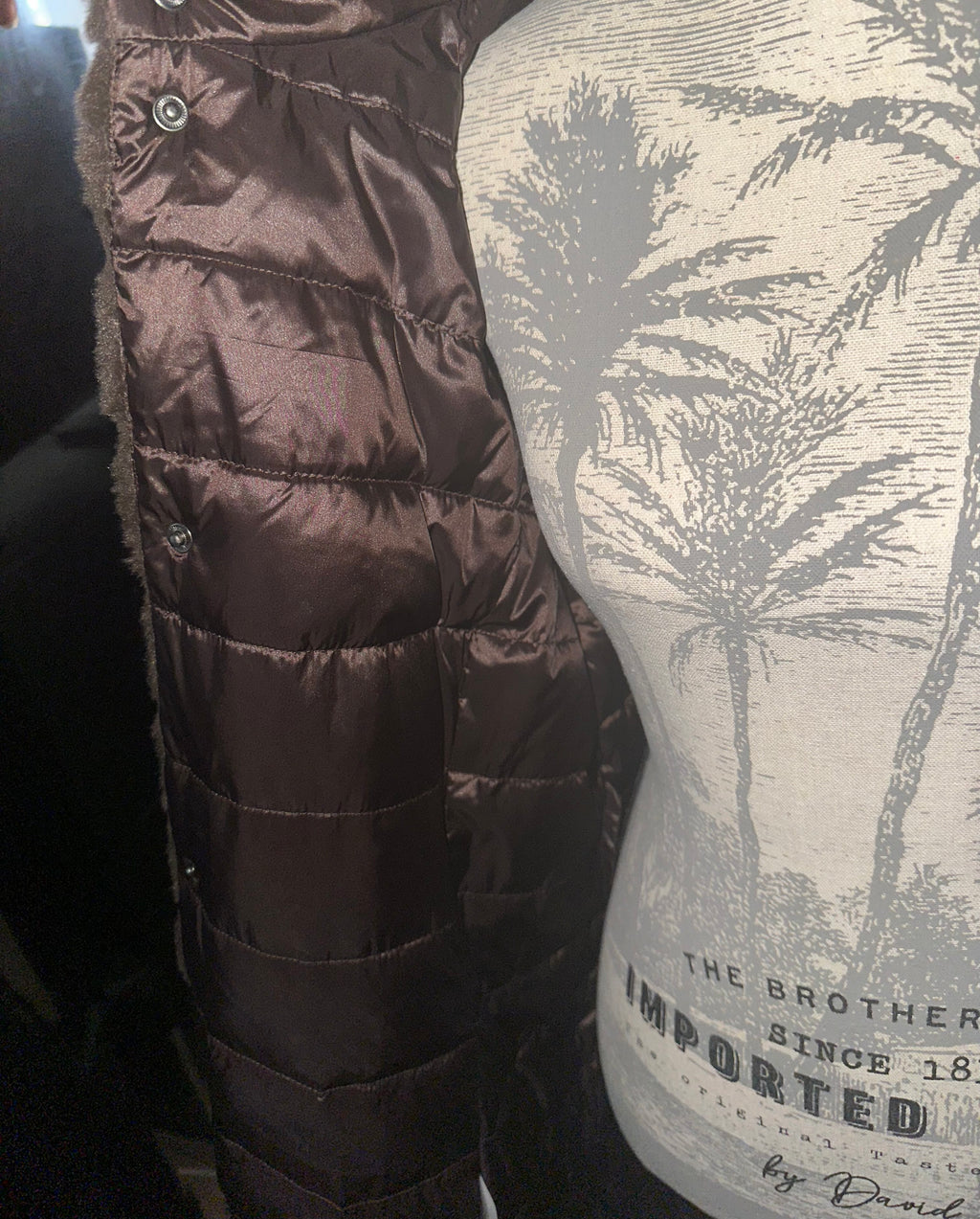 Manteau en fausse fourrure double face