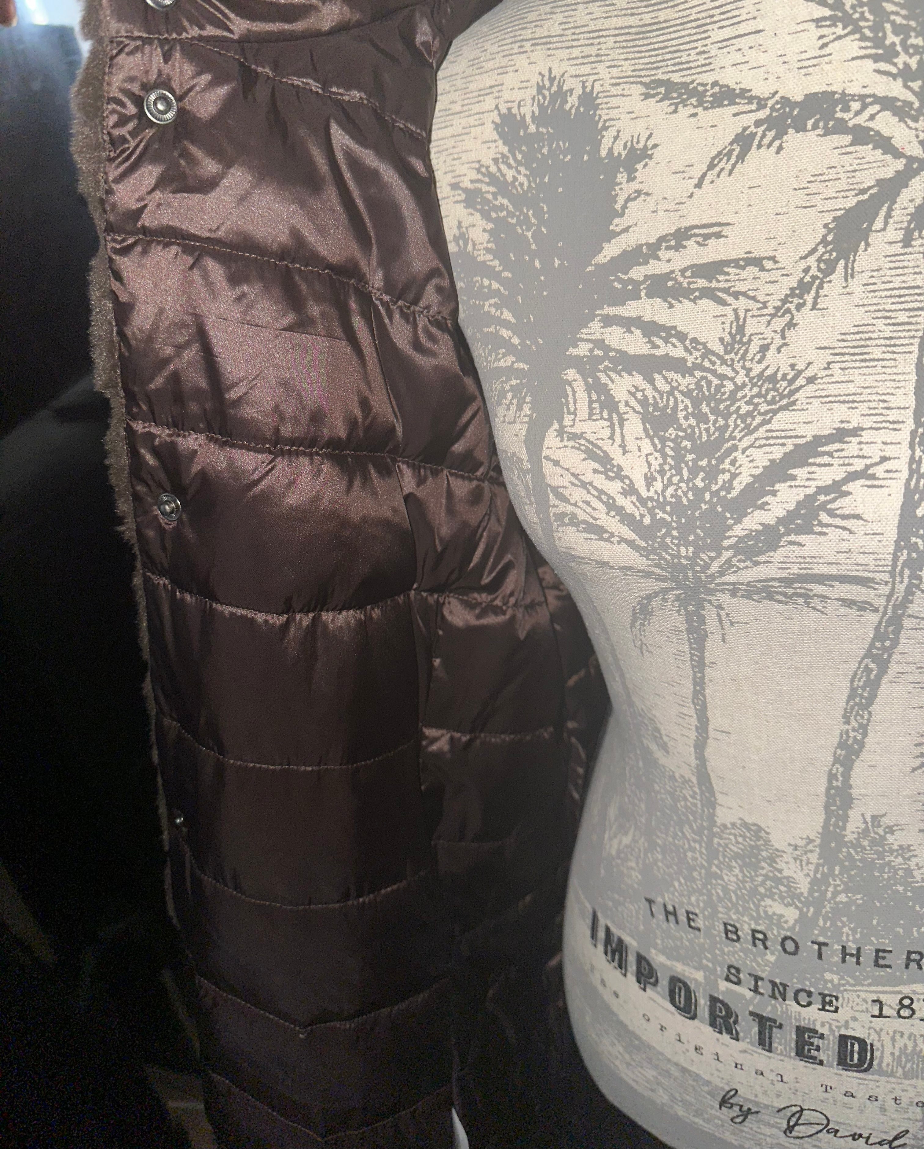 Manteau en fausse fourrure double face